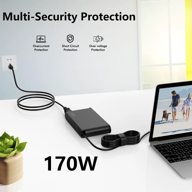 Alt view image 5 of 5 - 170W Charger Compatible with Lenovo ThinkPad LOQ IdeaPad Gaming 3
