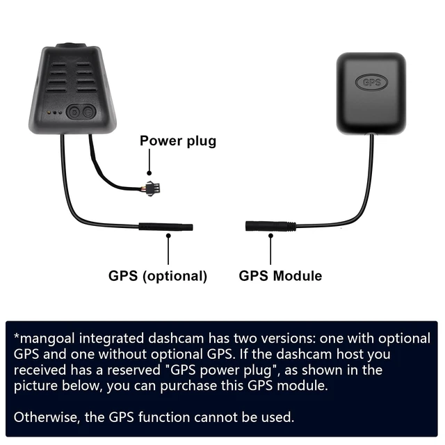 Alt view image 2 of 5 - GPS for mangoal Dash cam, Long Battery, Directly Plug in mangoal Dash cam