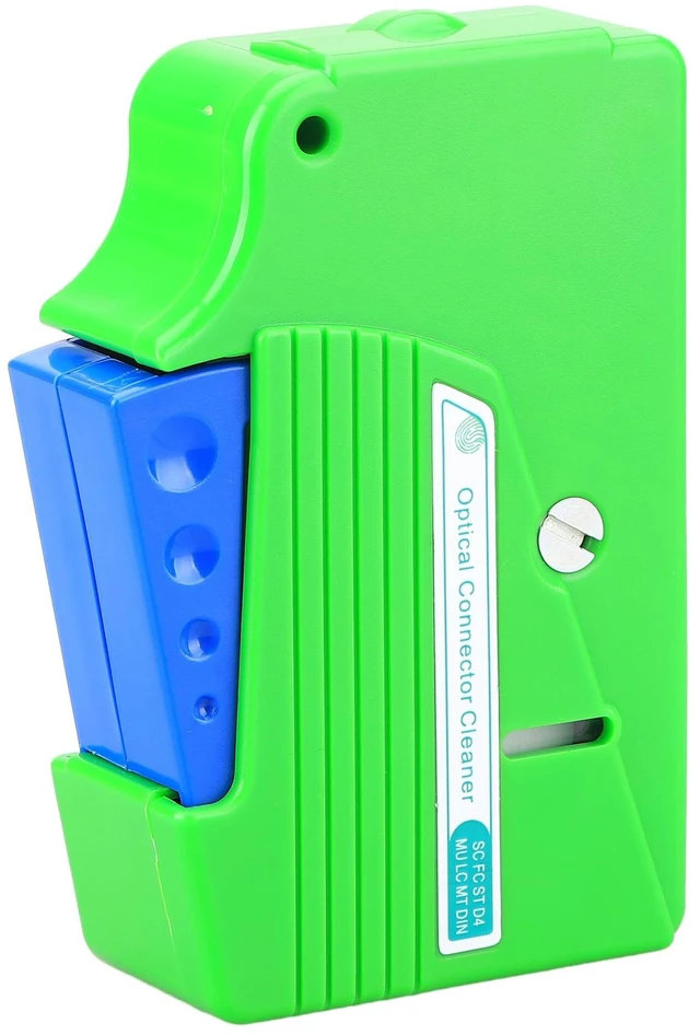 Main image of Fiber Optic Cleaning Box for SC/LC/FC Connectors, Professional Fiber Adapter Port Cleaner Kit