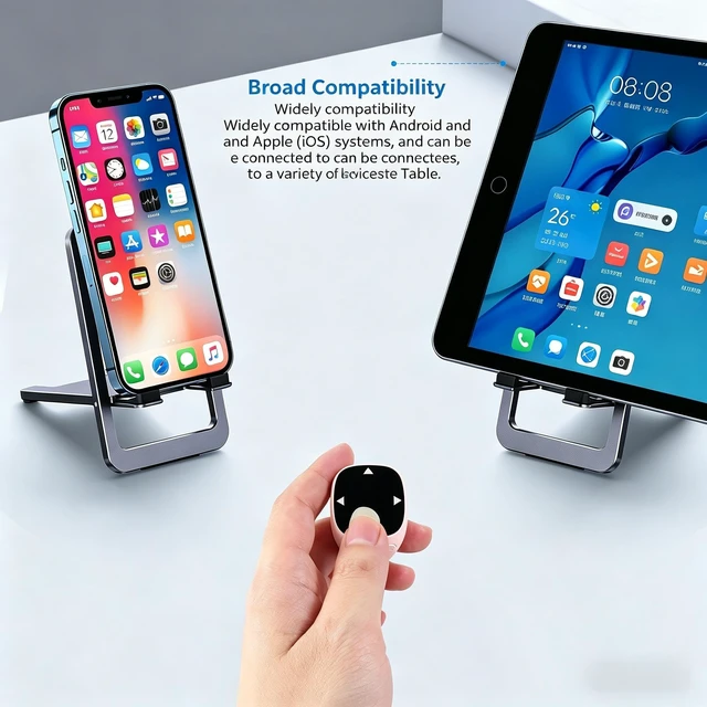 Alt view image 3 of 5 - Ring Mouse Bluetooth 5.3, Portable Finger Wireless Page Turner, Mini One-Hand Air Mouse Remote Controller, 48H Long Battery Life Touch Control Mouse for E-Book, Tablet, Phone, Video Browsing(Pi