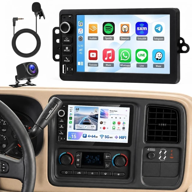 Main image of 4+64G Car Radio for Chevy Silverado Tahoe 2003-2006/GMC Sierra 2003-2006