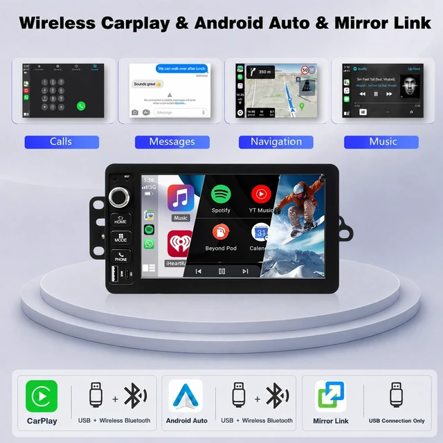 Alt view image 5 of 5 - 4+64G Car Radio for Chevy Silverado Tahoe 2003-2006/GMC Sierra 2003-2006