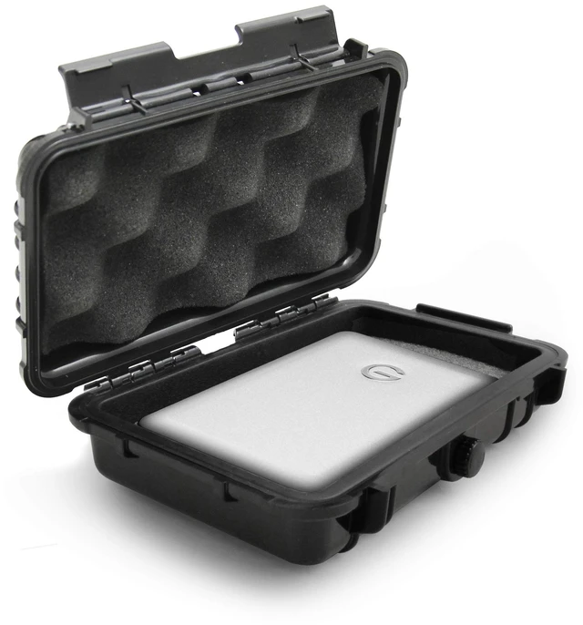Main image of CASEMATIX External Hard Drive Travel Case Compatible with GTechnology GDrive Mobile 1Tb, 2Tb, 4tb USB 3.0 or USB C Portable Hard Drives - Waterproof Case Only