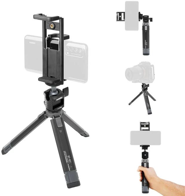 Main image of AMBITFUL GT-07 Mini Tripod,360 Ball Head,Cold Shoe 1/4" Screw