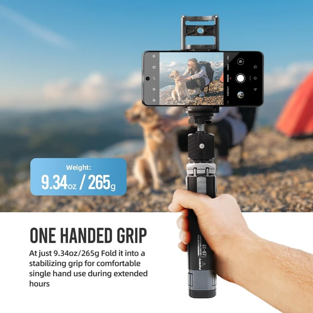 Alt view image 5 of 5 - AMBITFUL GT-07 Mini Tripod,360 Ball Head,Cold Shoe 1/4" Screw