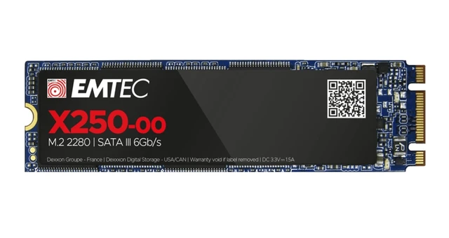 Alt view image 2 of 5 - Emtec X250 Power Plus M.2 SATA SSD (512GB)