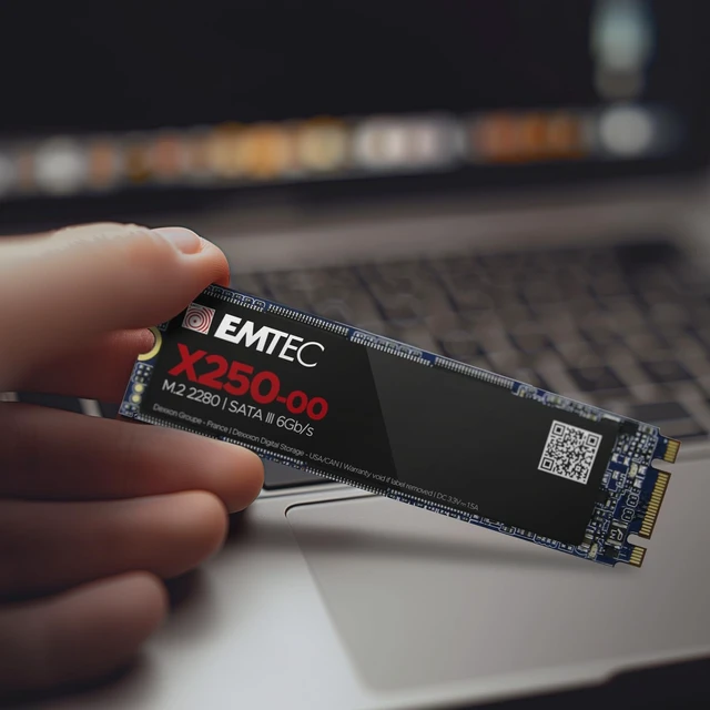 Alt view image 4 of 5 - Emtec X250 Power Plus M.2 SATA SSD (512GB)
