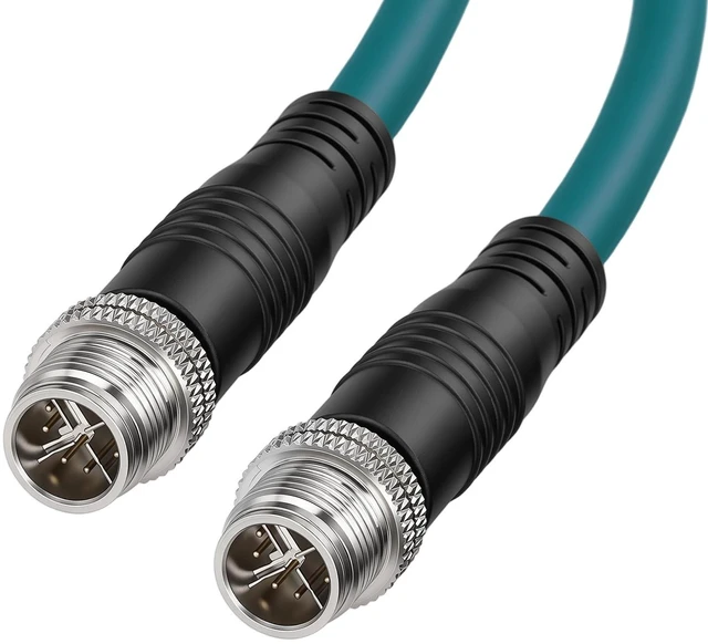 Main image of ZBLZGP M12 8 Pin X-Code Anti UV Cable, Ideal for Outdoor LED Display Installations, Street Lighting Networks and Outdoor Advertising Systems 50cm