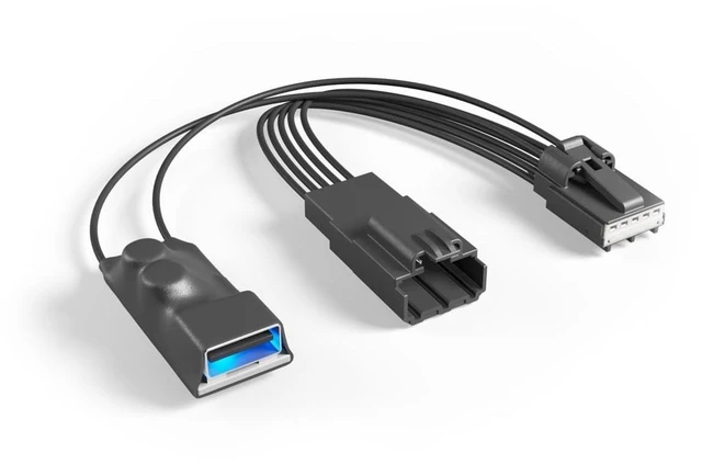 Main image of Dongar Dashcam Power Adapter (5-pin Type F) for Select Ford Vehicles. Compatible with Mach-E, Bronco Sport, Explorer and More. Built-in USB Power Source, Connects to Rearview Mirror, Easy to Install