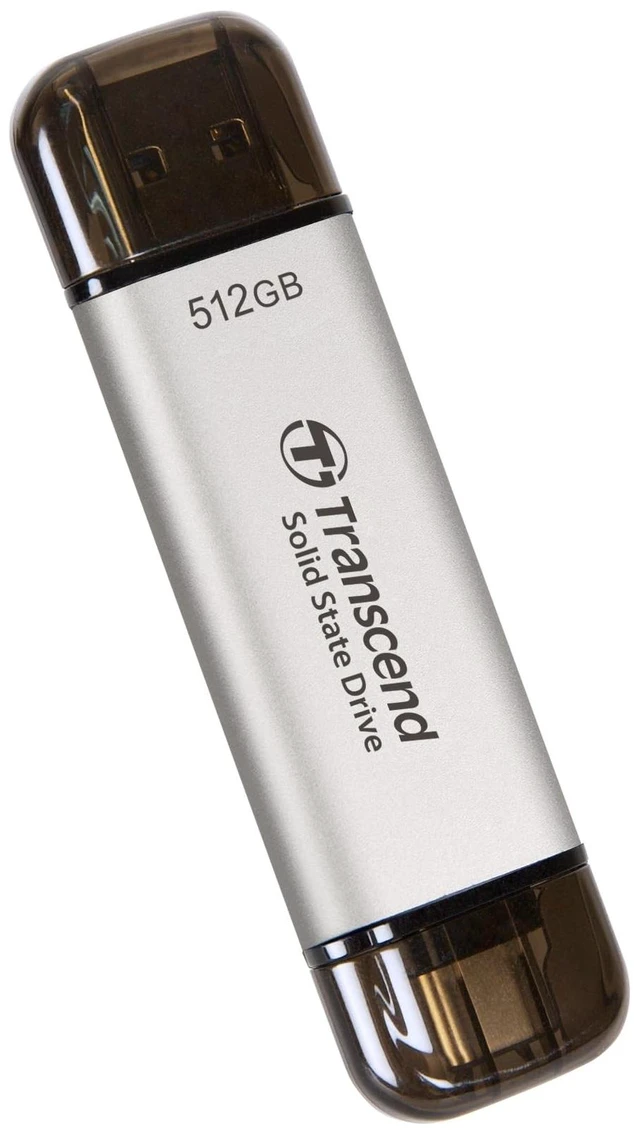 Main image of Transcend 512GB ESD310 Dual Portable SSD 1050MB/s USB-A+C, Thumb Drive