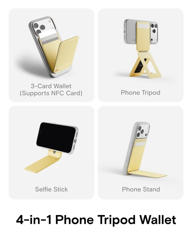 Alt view image 3 of 5 - MOFT Snap Phone Tripod Wallet AERA, NFC-Supported Card Holder, iPhone Stand