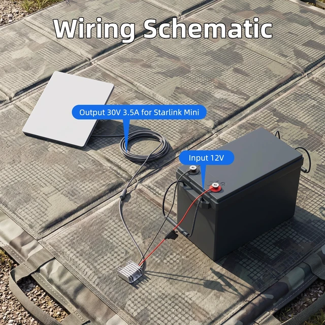 Alt view image 2 of 5 - Starlink Mini 12V Adapter, 12-24V DC Power Supply Step Up Converter