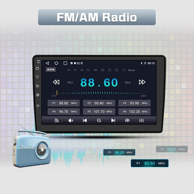 Alt view image 5 of 5 - Car Radio Stereo Upgrade for Jeep Wrangler JK 2007-2018 Dodge Ram Android 13 with Wireless CarPlay Android Auto