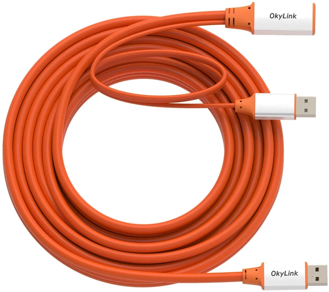 Alt view image 2 of 5 - OkyLink Active USB 3.2 Gen 2 Extension Cable 10Gbps 10Gbps, 25ft