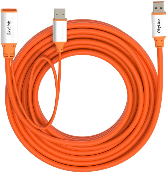 Alt view image 3 of 5 - OkyLink Active USB 3.2 Gen 2 Extension Cable 10Gbps 10Gbps, 25ft