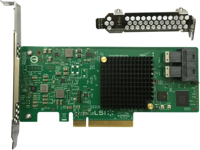 Alt view image 3 of 5 - SXTAIGOOD LSI SAS3008 9300-8I IT-Mode HBA JBOD with 2*SFF-8643-SATA Cable