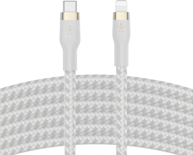 Main image of Belkin USB C to Lightning Braided Cable 9.9ft Fast iPhone Charger Cord