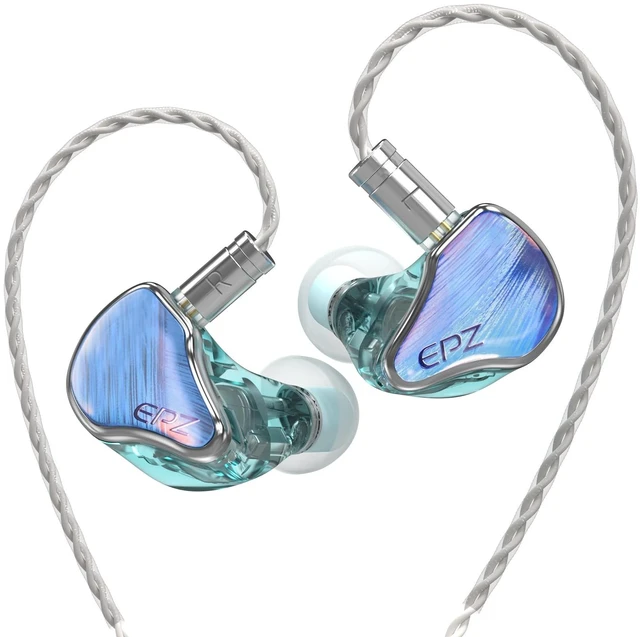 Main image of EPZ P40 in Ear Monitor Hi-Fi Earbuds 2DD+1Planar+1PZT Ceramic Hybrid Drivers IEM Replaceable 3.5/4.4mm Plug Copper Silver-Plated Cable for Musician Audiophile