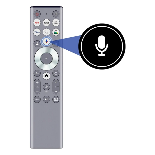 Alt view image 2 of 5 - ERF6G80H Replacement Voice Remote Control w Backlit Compatible for Hisense