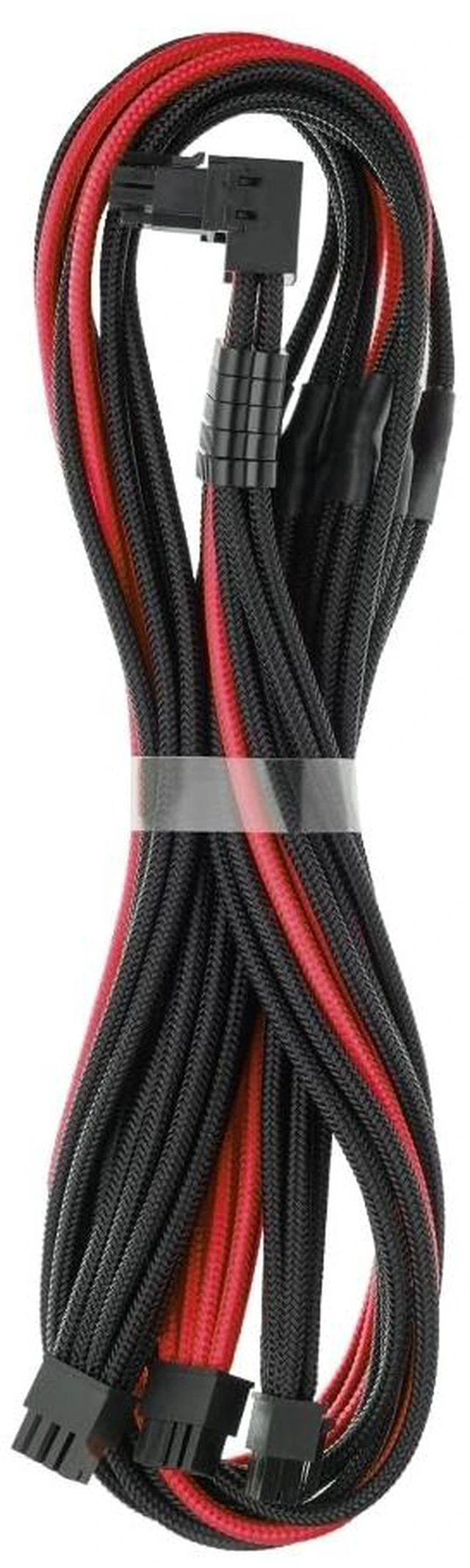 Main image of CableMod Pro ModMesh 12V-2x6 PCIe Cable for Corsair T5 (Blk+Red, 3x8p,90A)