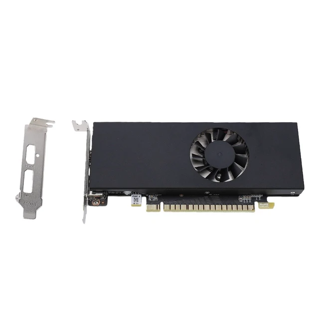 Alt view image 2 of 5 - Wisoqu Graphics Card, 4G GDDR5 128 Bit 1291MHz Boost 1392MHz 1752MHz PCI Express 3.0 x16 Video Card, with Cooling Fan for 7 8 10 11 and Dual Screen Output