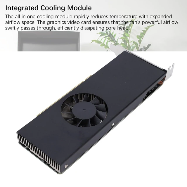 Alt view image 5 of 5 - Wisoqu Graphics Card, 4G GDDR5 128 Bit 1291MHz Boost 1392MHz 1752MHz PCI Express 3.0 x16 Video Card, with Cooling Fan for 7 8 10 11 and Dual Screen Output