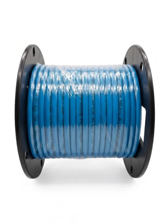 Main image of AiCat Cat5e Ethernet Cable 100ft Riser CMR - Insulated Solid Bare Copper Wire, PoE++(4PPoE) Cat5e Cable FastReel, 24 AWG, ETL & UL Listed - 350MHZ /Gigabit Speed, Unshielded UTP Network Cable - Blue