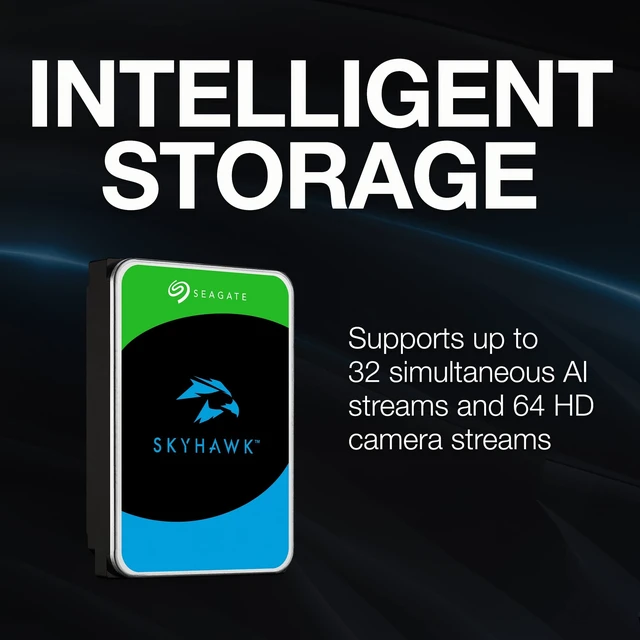 Alt view image 4 of 5 - Seagate Skyhawk AI 8TB Surveillance Internal Hard Drive HDD3.5 Inch SATA 6Gb/s 256MB Cache + Drive Health Management & 3-Year Recovery Service - (ST8000VEZ00)