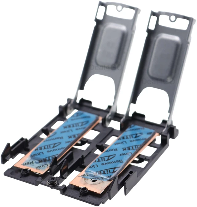 Main image of Deal4GO M.2 2280 SSD3 SSD4 Support Bracket Carrier w/Thermal Shield Pad M17040-001 M22793-001 Replacement for HP ZBook Fury 15 G7 G8