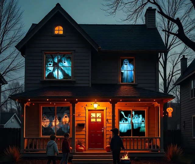 Alt view image 5 of 5 - AtmosFX Boo Crew Halloween Digital Decoration on USB
