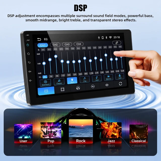 Alt view image 5 of 5 - UNITOPSCI Car Stereo for Subaru Legacy Outback 2010-20169-inch IPS Screen with Wireless/Wired CarPlay & Android Auto, Mirror Link, Bluetooth, DSP, SWC, FM/RDS