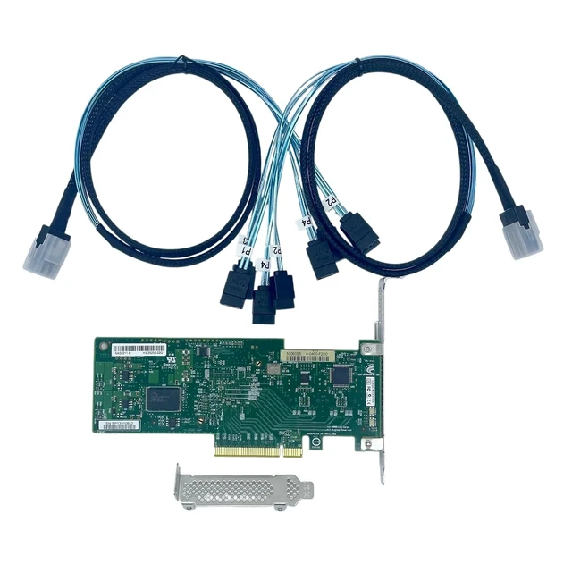 Alt view image 4 of 5 - SXTAIGOOD 9211-8I PCI Express 2.0 PCIe X8 IT Mode with 2*SFF-8087 SATA