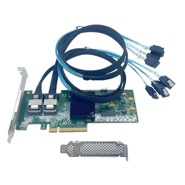 Alt view image 3 of 5 - SXTAIGOOD 9211-8I PCI Express 2.0 PCIe X8 IT Mode with 2*SFF-8087 SATA