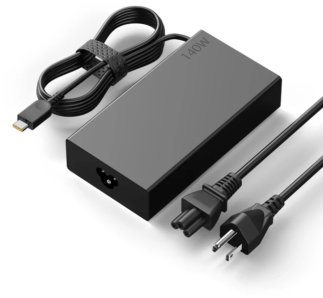 Main image of New Slim 140W 20V 7A USB-C Type-C Laptop Charger Replacement for Lenovo Slim Pro 7 9, Yoga Pro 9 7, Yoga 9i, Yoga Slim 7 5, Legion 9, Legion Pro 5 5i 7 7i, ThinkPad Z16, Power Adapter Supply Cord