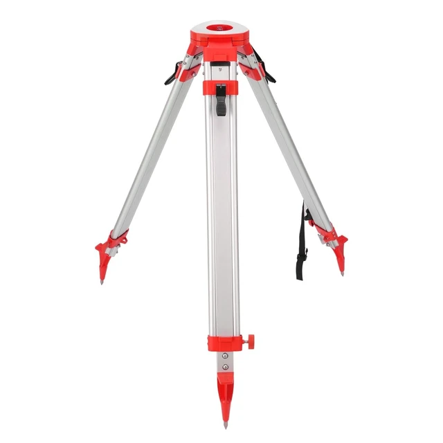 Main image of Surveying Tripod, Aluminum Survey Tripod With 5/8-Inch 11-Threaded Flat Head Quick Clamp for Auto Level Theodolite