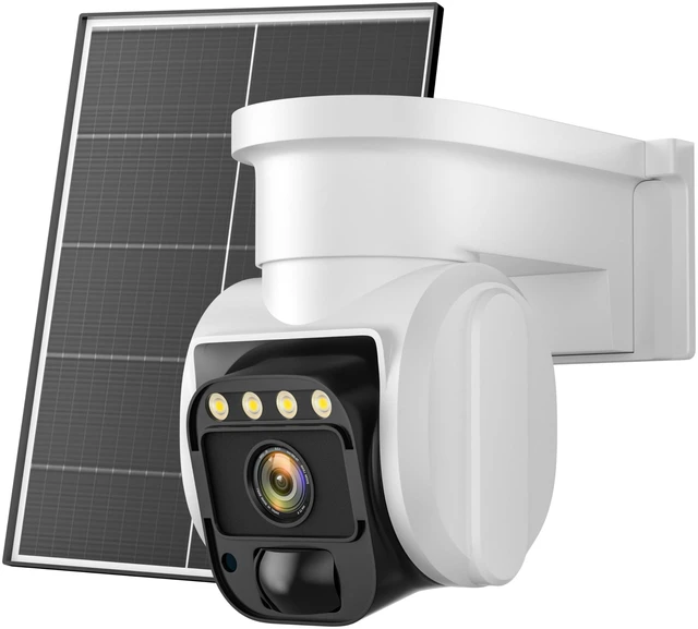 Main image of Reidubo 4G LTE Cellular Solar Security Camera, No WiFi with 3MP 2K HD, AI Motion Detection, Dual Lens 360 View, Color Night Vision, 2-Way Talk, IP66 Weatherproof, SIM Card Included
