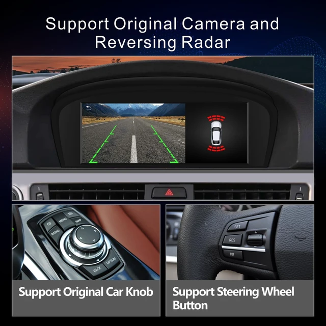 Alt view image 5 of 5 - Car Stereo for BMW E60 E90 E92 Radio with CarPlay Android Auto Upgrade CIC idrive System Screen for 3/5 Serie E61/E91/E93(2008-2013)