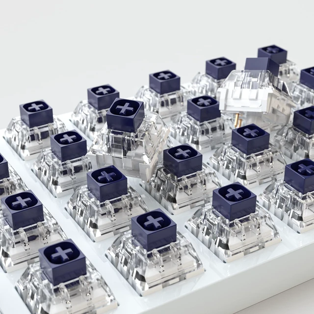 Alt view image 4 of 5 - Kailh Box Navy Switches for Mechanical Gaming Keyboard,3-Pin 60gf Clicky/Factory Lubed/IP56 Dust&Waterproof Switches(Kailh Box Navy,108Pcs)