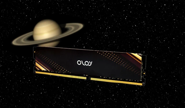 Alt view image 4 of 5 - OLOy DDR4 RAM 16GB (1x16GB) Black Saturn 2666 MHz CL19 1.2V 288-Pin Desktop UDIMM (MD4U1626190BB1SB)