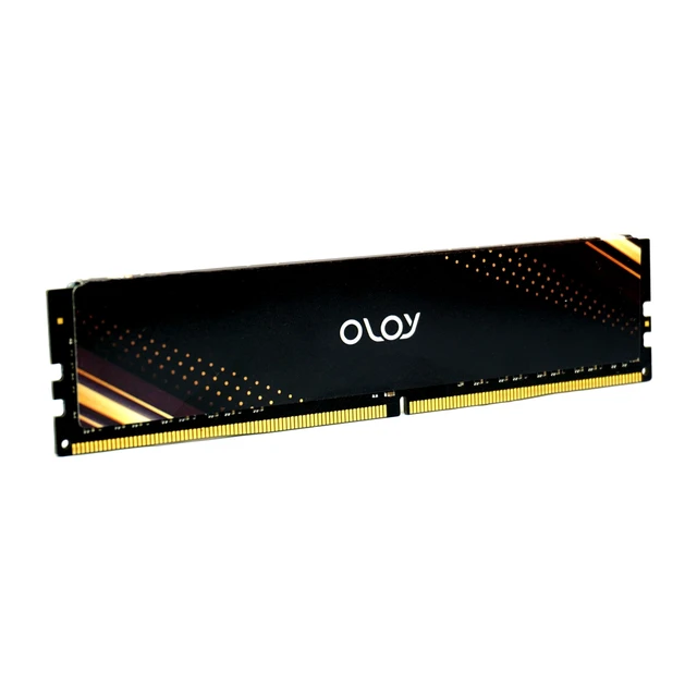 Alt view image 2 of 5 - OLOy DDR4 RAM 16GB (1x16GB) Black Saturn 2666 MHz CL19 1.2V 288-Pin Desktop UDIMM (MD4U1626190BB1SB)