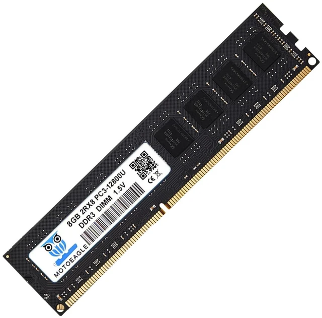 Main image of 16GB (2x8GB) KIT DDR4 2666MHz PC4-21300 Non-ECC Unbuffered 1.2V CL19 2RX8 288 Pin UDIMM Desktop PC Memory RAM
