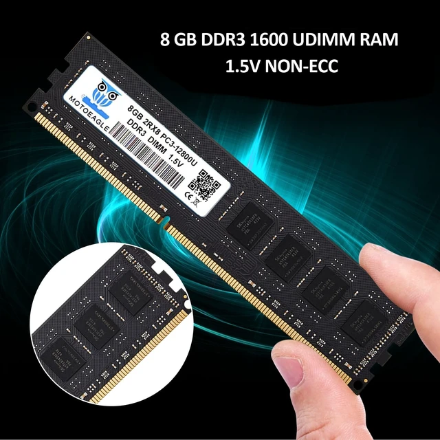 Alt view image 2 of 5 - 16GB (2x8GB) KIT DDR4 2666MHz PC4-21300 Non-ECC Unbuffered 1.2V CL19 2RX8 288 Pin UDIMM Desktop PC Memory RAM