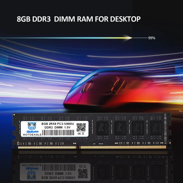 Alt view image 4 of 5 - 16GB (2x8GB) KIT DDR4 2666MHz PC4-21300 Non-ECC Unbuffered 1.2V CL19 2RX8 288 Pin UDIMM Desktop PC Memory RAM