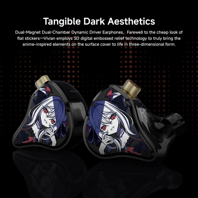 Alt view image 5 of 5 - CVJ Vivian IEM Wired Gaming Earbuds, Deep Bass in Ear Monitor with Mic