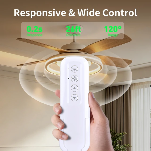Alt view image 3 of 5 - SJUIF 99813 99106 Replacement Remote for Hunter 3-Speed Ceiling Fans