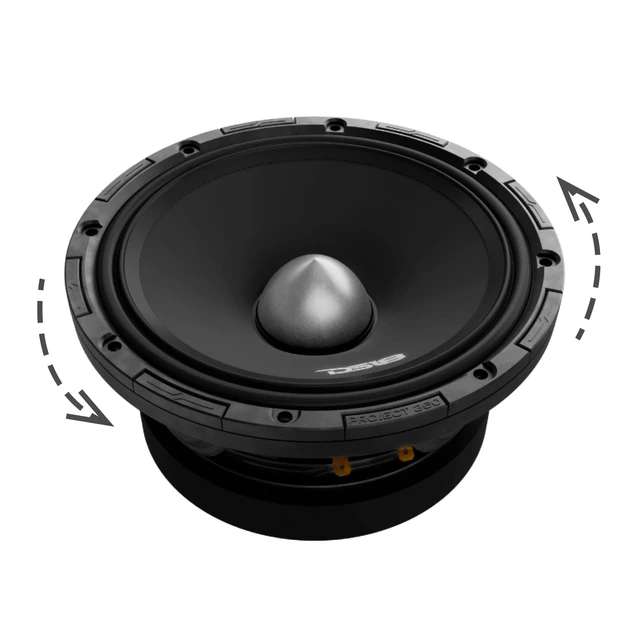 Alt view image 3 of 5 - DS18 PROJECT360.698B 6x9 Bullet Midrange Speaker, 600W Max Power, 300W RMS, 8-Ohm, 98dB, 1.75" Voice Coil, Patent-Pending Rotating Recone Design for Quick Repair