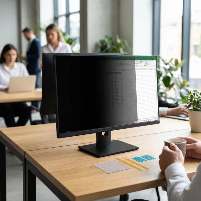 Alt view image 4 of 5 - Phefop Monitor 16:10 Laptop Filter Blue Light Blocking Screen Scratch Resistance Film Removable Privacy Eye Protection Monitor Office Workspace Privacy 24 Inch