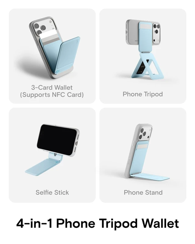 Alt view image 3 of 5 - MOFT Snap Phone Tripod Wallet AERA, NFC-Supported Card Holder, iPhone Stand