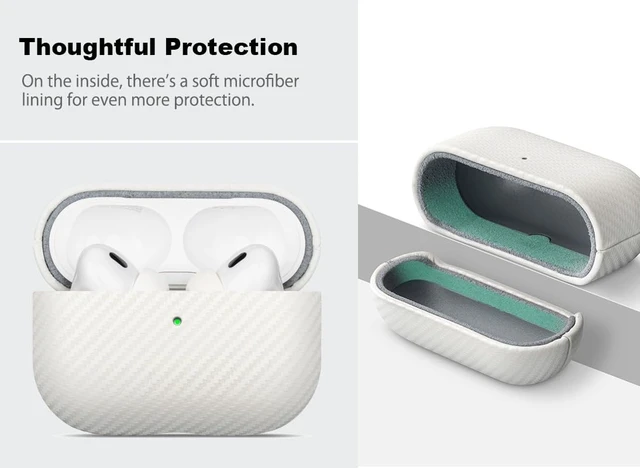 Alt view image 5 of 5 - Haobobro for AirPods Pro 3 Leather Case - AirPods Pro 3rd Generation Case