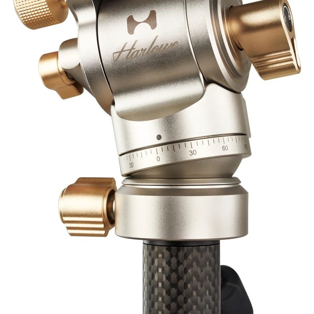 Alt view image 3 of 5 - HARLOWE Rocket Air Carbon Fiber Travel Tripod with Fluid Head, 22lb Load